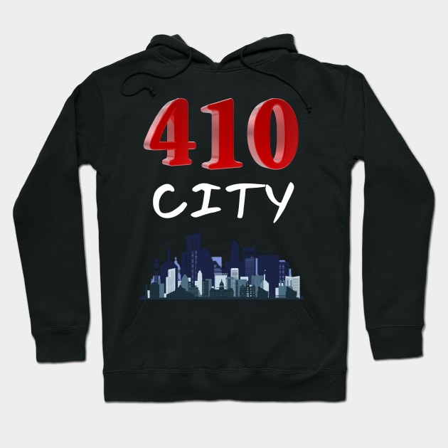 410 CITY BALTIMORE DESIGN Hoodie by The C.O.B. Store